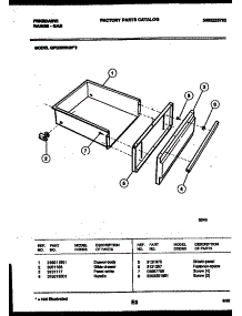 04 - Drawer Parts parts for Frigidaire Range GPG39WNW3 from AppliancePartsPros.com