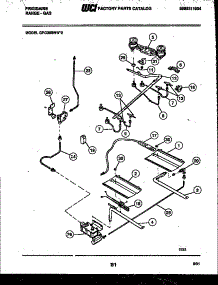 05 - Burner, Manifold And Gas Control parts for Frigidaire Range GPG38BNW2 from AppliancePartsPros.com