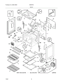 07 - Body parts for Frigidaire Range GSG3PZCQF from AppliancePartsPros.com