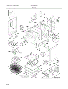 05 - Body parts for Frigidaire Range PLEFZ398GCC from AppliancePartsPros.com