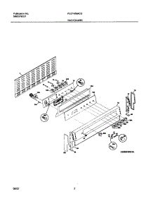 03 - Backguard parts for Frigidaire Range PLEF489ACD from AppliancePartsPros.com