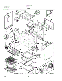 07 - Body parts for Frigidaire Range PLGF389CCB from AppliancePartsPros.com