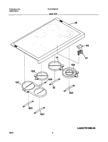 07 - Maintop parts for Frigidaire Range PLEF489ACD from AppliancePartsPros.com