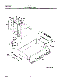 09 - Drawer / Small Door parts for Frigidaire Range PLEF489ACD from AppliancePartsPros.com