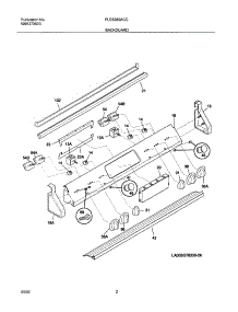 03 - Backguard parts for Frigidaire Range PLES389ACC from AppliancePartsPros.com