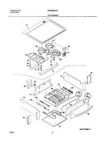 07 - Top / Drawer parts for Frigidaire Range PLES389ACC from AppliancePartsPros.com