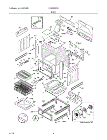 07 - Body parts for Frigidaire Range PLGS389ECG from AppliancePartsPros.com