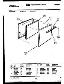 03 - Door Parts parts for Frigidaire Range R21CW2 from AppliancePartsPros.com