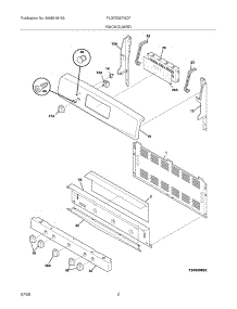 03 - Backguard parts for Frigidaire Range PLGFZ397GCF from AppliancePartsPros.com