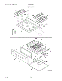 09 - Top / Drawer parts for Frigidaire Range PLGFZ390ECH from AppliancePartsPros.com