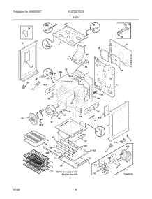 07 - Body parts for Frigidaire Range PLGFZ397GCA from AppliancePartsPros.com