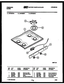 05 - Cooktop Parts parts for Frigidaire Range GP34BEW0 from AppliancePartsPros.com