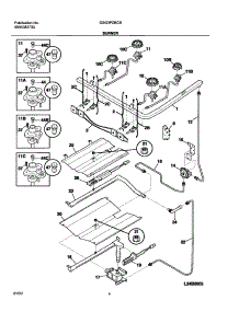 05 - Burner parts for Frigidaire Range GSG3PZBCB from AppliancePartsPros.com