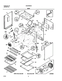 07 - Body parts for Frigidaire Range GSG3PZBCB from AppliancePartsPros.com