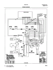 13 - Wiring Diagram parts for Frigidaire Range GSG3PZBQA from AppliancePartsPros.com