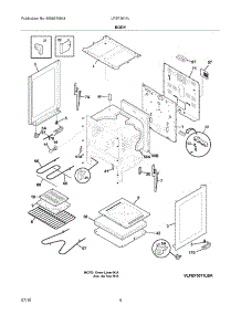 05 - Body parts for Frigidaire Range LFEF3011LBA from AppliancePartsPros.com