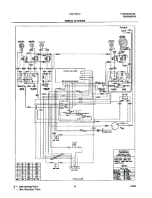 11 - Wiring Diagram parts for Frigidaire Range GSE3WZCQB from AppliancePartsPros.com