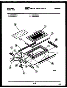 10 - Upper Oven Door Parts parts for Frigidaire Range GPM638BDW8 from AppliancePartsPros.com
