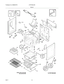 07 - Body parts for Frigidaire Range LFGF3022LSD from AppliancePartsPros.com
