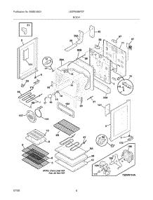 05 - Body parts for Frigidaire Range LEEFM389FEF from AppliancePartsPros.com