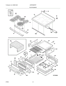 07 - Top / Drawer parts for Frigidaire Range LEEFM389FEF from AppliancePartsPros.com