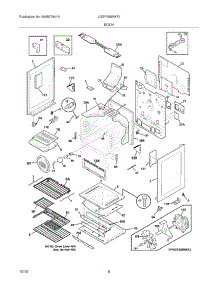 07 - Body parts for Frigidaire Range LGGF305MKFJ from AppliancePartsPros.com