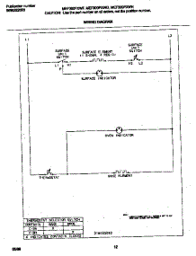 06 - Wiring Diagram parts for Frigidaire Range MEF300PXWG from AppliancePartsPros.com