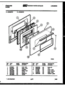 04 - Door Parts parts for Frigidaire Range GG32CW2 from AppliancePartsPros.com