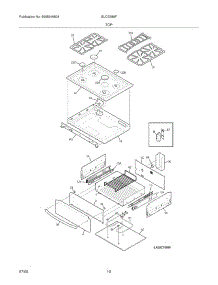 09 - Top / Drawer parts for Frigidaire Range GLCS389FSD from AppliancePartsPros.com