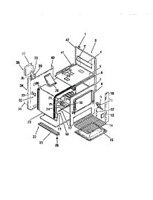25 - Interior Oven, Panels, Frame parts for Frigidaire Range GG46CL0 from AppliancePartsPros.com