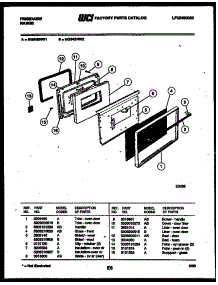 05 - Door Parts parts for Frigidaire Range GG34BNL2 from AppliancePartsPros.com