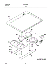 07 - Maintop parts for Frigidaire Range GLED388ASC from AppliancePartsPros.com