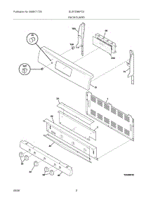 03 - Backguard parts for Frigidaire Range GLGFZ386FCA from AppliancePartsPros.com
