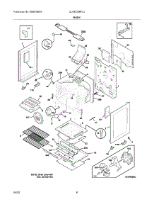 07 - Body parts for Frigidaire Range GLGFZ386FCJ from AppliancePartsPros.com