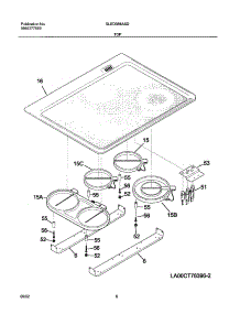 07 - Maintop parts for Frigidaire Range GLED388ASD from AppliancePartsPros.com