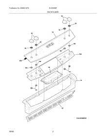 03 - Backguard parts for Frigidaire Range GLGS389FBE from AppliancePartsPros.com