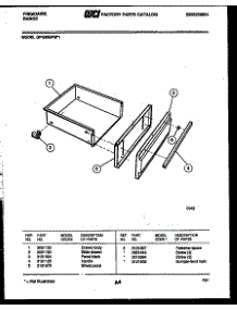 04 - Drawer Parts parts for Frigidaire Range GPG35BPM1 from AppliancePartsPros.com
