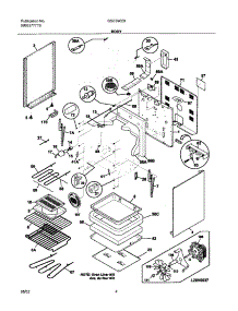 05 - Body parts for Frigidaire Range GSE3WZBQA from AppliancePartsPros.com
