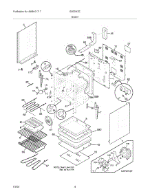 05 - Body parts for Frigidaire Range GSE3WZCBC from AppliancePartsPros.com