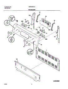 03 - Backguard parts for Frigidaire Range GSE3WZCCA from AppliancePartsPros.com
