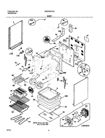 05 - Body parts for Frigidaire Range GSE3WZCCA from AppliancePartsPros.com