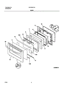 09 - Door parts for Frigidaire Range GSE3WZCCA from AppliancePartsPros.com