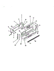 10 - Console, Panels parts for Frigidaire Range GPG38BCW0 from AppliancePartsPros.com