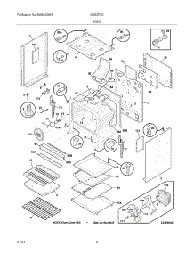 07 - Body parts for Frigidaire Range GSG3PZCQD from AppliancePartsPros.com