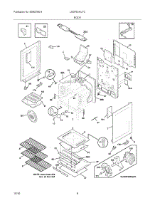 07 - Body parts for Frigidaire Range LGGF3044LFC from AppliancePartsPros.com