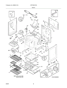 07 - Body parts for Frigidaire Range LPGF3091KSA from AppliancePartsPros.com