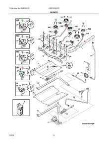 05 - Burner parts for Frigidaire Range LGGF3042KFE from AppliancePartsPros.com