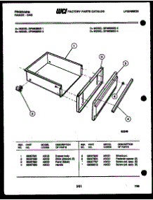11 - Drawer Parts parts for Frigidaire Range GPM638BDL2 from AppliancePartsPros.com