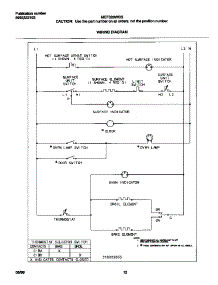 07 - Wiring Diagram parts for Frigidaire Range MEF326WGSD from AppliancePartsPros.com