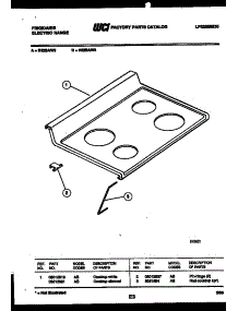 03 - Cooktop Parts parts for Frigidaire Range R32BAW3 from AppliancePartsPros.com
